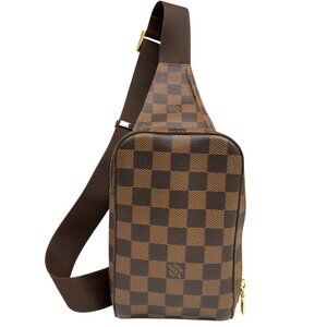 Authentic Louis Vuitton Geronimos Bum/Crossbody Damier Ebene Bag jp540-122725